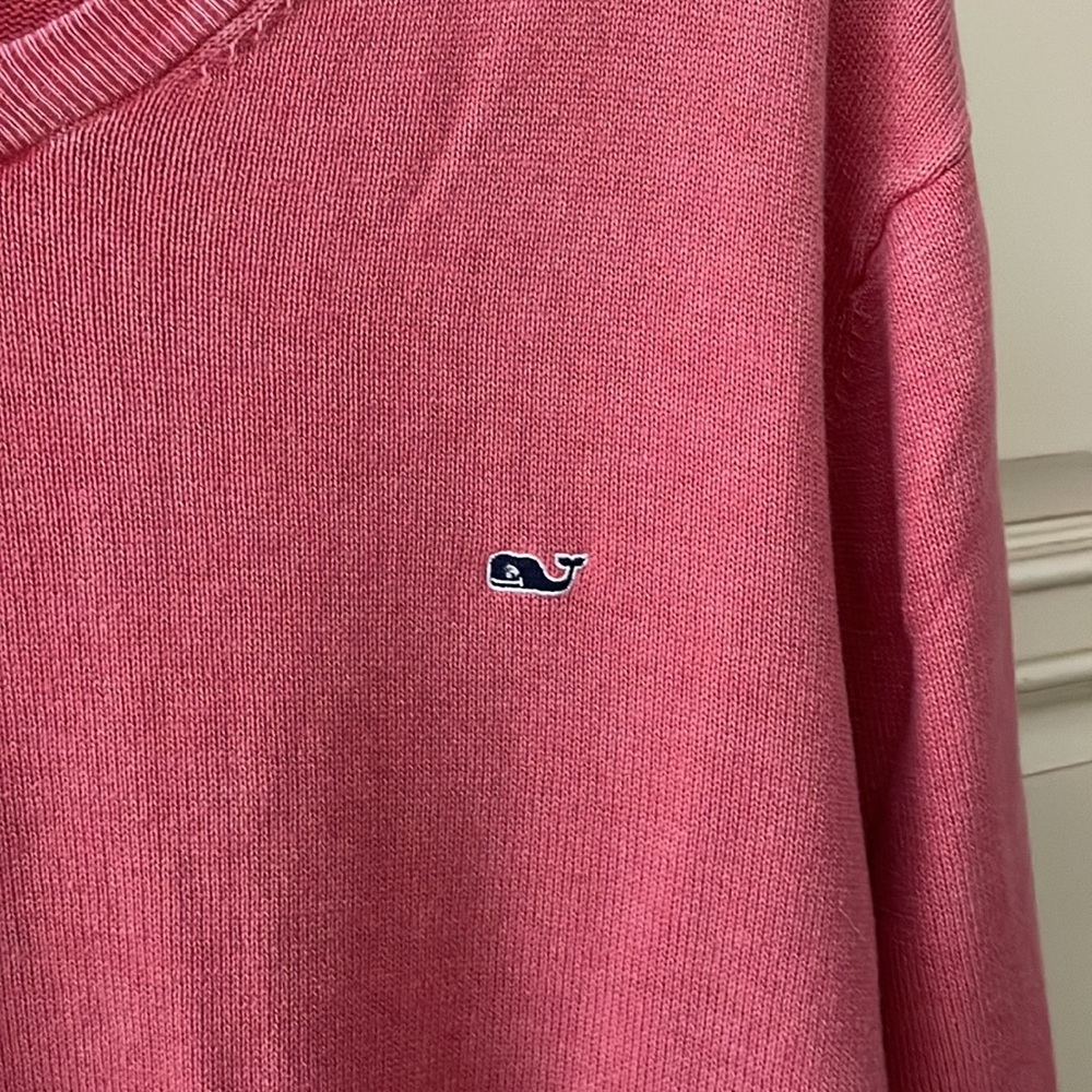 Vineyard Vines-Mens-dark coral cashmere blend sweater-XL - Picture 2 of 3
